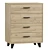 Oakland-1 Irish Oak Chest 3D model small image 1