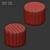 Stylish Round Pouf by Wittmann 3D model small image 5