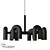 Inodesign Fanny 6-Light Modern Chandelier 3D model small image 4