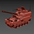 Tank 522 Lego Model Kit 3D model small image 5