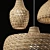 Rattan Pendant Lights Trio\Carbona 3D model small image 3