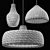 Rattan Pendant Lights Trio\Carbona 3D model small image 5