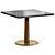 Modern Square Faux Marble Table 3D model small image 3