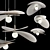 Ceramic Pendant Light Trio 3D model small image 4