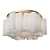 Nubi Golden Metal Ceiling Lamp 3D model small image 2