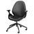 Ergonomic Hattefjall Office Chair Beige 3D model small image 3