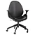 Ergonomic Hattefjall Office Chair Beige 3D model small image 4