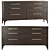 Modern Bridge 6-Drawer Dresser 3D model small image 1