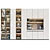 Storage Cabinet with Decor and Alcohol 3D model small image 1