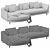 Modern Rolf Benz Kumo Sofa 3D model small image 5