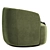 Luxury Boucle Swivel Armchair, Trio 3D model small image 4