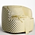 Luxury Boucle Swivel Armchair, Trio 3D model small image 5