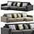 Abi Corner Sofa Set 3D model small image 3