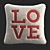 Cozy Love Sherpa Pillow Cover 3D model small image 3