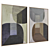 Abstract Framed Canvases Set 3D model small image 2