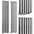 Stainless Steel Vertical Tube Radiator 3D model small image 1