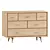 Kort Teak Chest Drawers Furniture 3D model small image 1