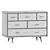 Kort Teak Chest Drawers Furniture 3D model small image 2