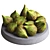 Dried Figs in Decorative Bowl 3D model small image 2