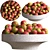 Red Plum in Elegant Bowl 3D model small image 1