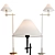 Modern Bridge Arm Floor Lamp 3D model small image 1