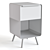 La Redoute Steel Bedside Table 3D model small image 5