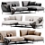 Elegant LOTUS Sofa Designolen-blanc 3D model small image 2