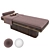 Elegant Spa Bed with Frangipani 3D model small image 1