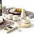  Modern Tableware Set for 3D 3D model small image 6