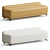 Stylish Modern Upholstered Bench 3D model small image 1