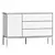 Modern Wood and Metal Sideboard 3D model small image 2