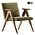 Modern Minimalist LIBERA Armchair Design 3D model small image 1