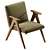 Modern Minimalist LIBERA Armchair Design 3D model small image 4