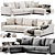 Flexform Magnum Sectional Sofa 3D model small image 1