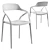 Capri White Chair with Turbosmooth 3D model small image 1