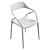 Capri White Chair with Turbosmooth 3D model small image 4