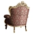 Baroque Armchair | Elegant Design 3D model small image 2