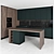 Sleek Modern Island Kitchen 3D model small image 2