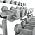 Compact Dumbbell Storage Rack 3D model small image 3