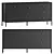 Bronzed Iron 8-Drawer Dresser - Contemporary 8-Drawer Storage 3D model small image 1