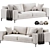 Modern Comfort: Harper Sofa Design 3D model small image 1