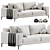 Modern Comfort: Harper Sofa Design 3D model small image 3