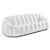 Pierre Paulin Alpha Sofa Settee 3D model small image 4