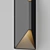 Elegant Modern Metal Outdoor Sconce 3D model small image 3