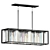 Elegant Crystal Island Pendant Light 3D model small image 1