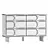 Vintage 6-Drawer Wooden Chest 3D model small image 3