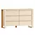 Modern Ash Wood Kids Dresser 3D model small image 1