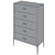 SLOANE 2 Tall Chest Drawers 3D model small image 5