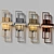 Modern Metal Geometric Wall Sconce 3D model small image 4