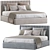 Mora Double Bed Model 176 3D model small image 1